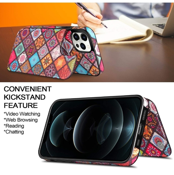 NEW Boho iPhone 12 Pro Max Wallet Flip Case - Picture 4 of 6